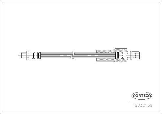 Corteco 19032139 - Тормозной шланг autospares.lv