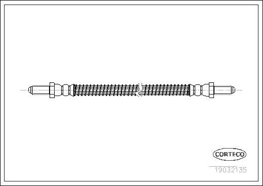 Corteco 19032135 - Тормозной шланг autospares.lv