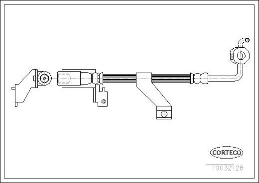 Corteco 19032128 - Тормозной шланг autospares.lv