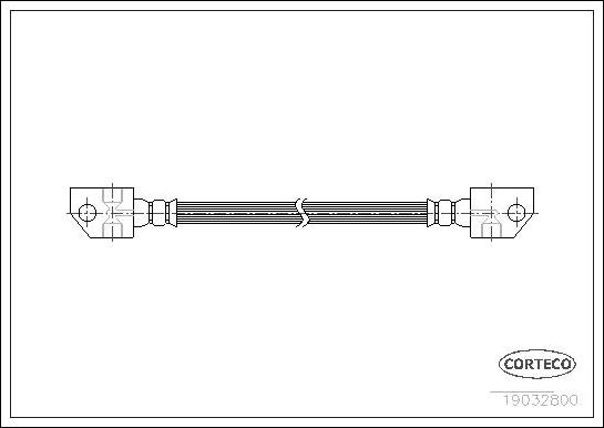 Corteco 19032800 - Тормозной шланг autospares.lv