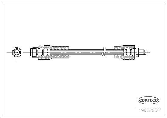 Corteco 19032836 - Тормозной шланг autospares.lv