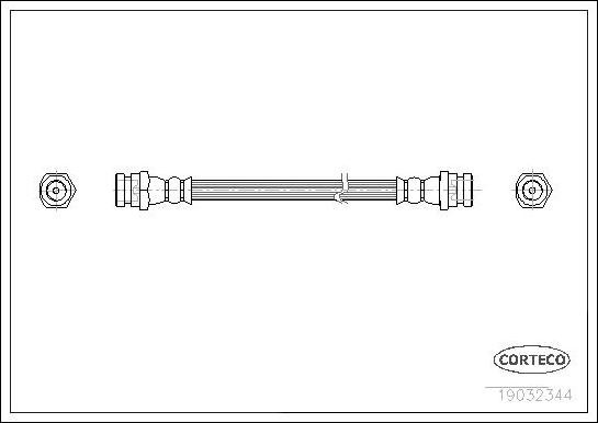 Corteco 19032344 - Тормозной шланг autospares.lv