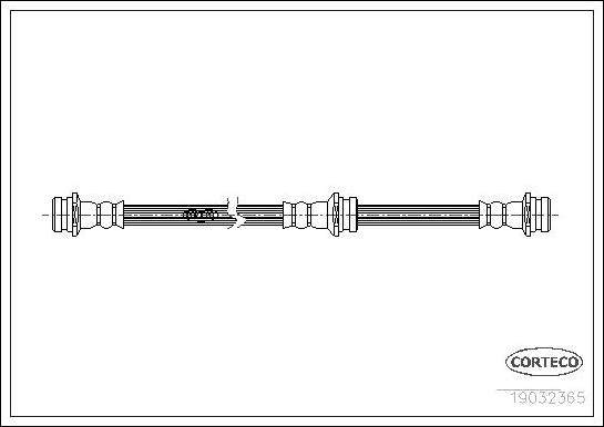 Corteco 19032365 - Тормозной шланг autospares.lv