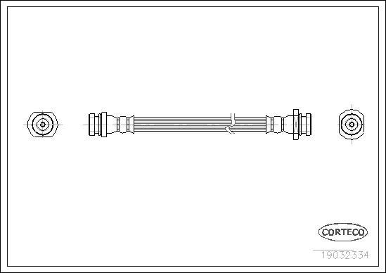 Corteco 19032334 - Тормозной шланг autospares.lv