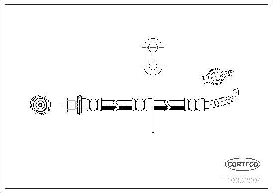 Corteco 19032294 - Тормозной шланг autospares.lv