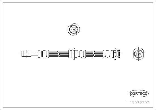 Corteco 19032292 - Тормозной шланг autospares.lv