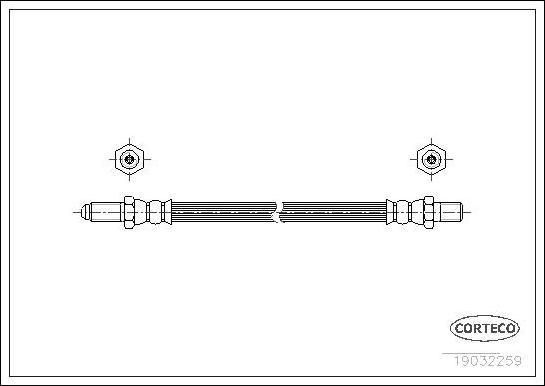 Corteco 19032259 - Тормозной шланг autospares.lv