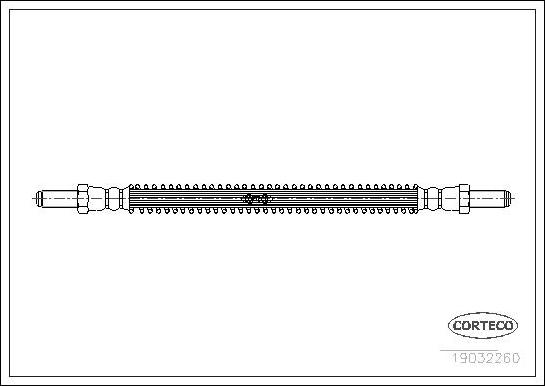 Corteco 19032260 - Тормозной шланг autospares.lv