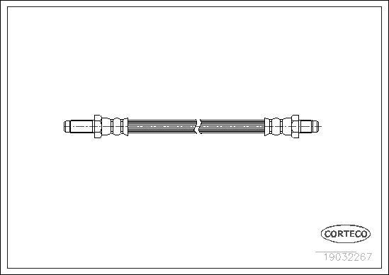 Corteco 19032267 - Тормозной шланг autospares.lv