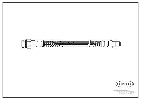 Corteco 19032797 - Тормозной шланг autospares.lv