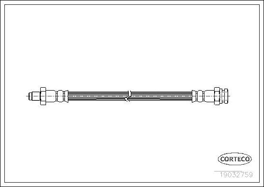 Corteco 19032759 - Тормозной шланг autospares.lv