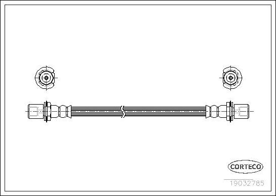 Corteco 19032785 - Тормозной шланг autospares.lv