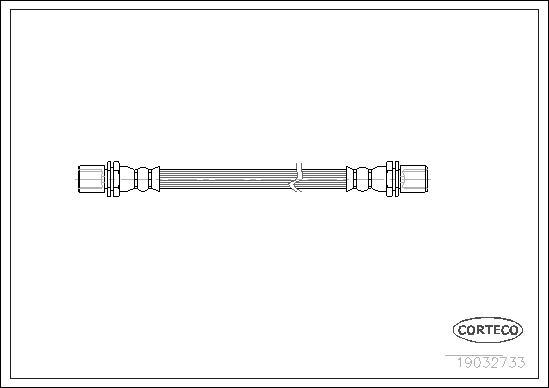 Corteco 19032733 - Тормозной шланг autospares.lv