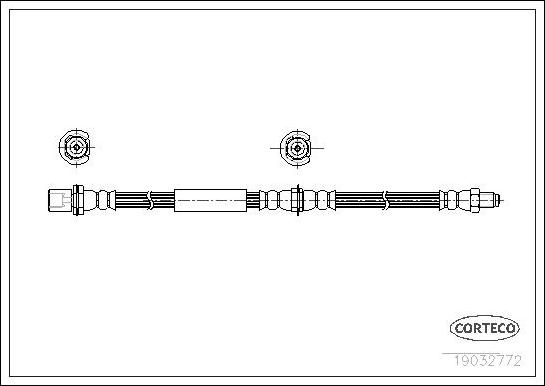 Corteco 19032772 - Тормозной шланг autospares.lv