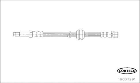 Corteco 19037291 - Тормозной шланг autospares.lv