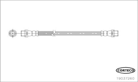 Corteco 19037260 - Тормозной шланг autospares.lv