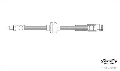 Corteco 19037281 - Тормозной шланг autospares.lv