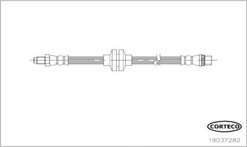 Corteco 19037282 - Тормозной шланг autospares.lv