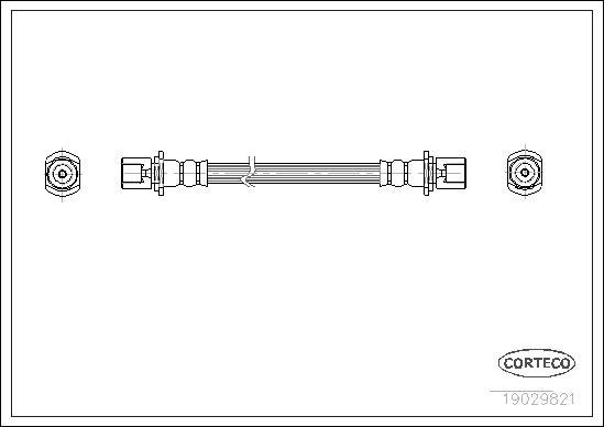 Corteco 19029821 - Тормозной шланг autospares.lv