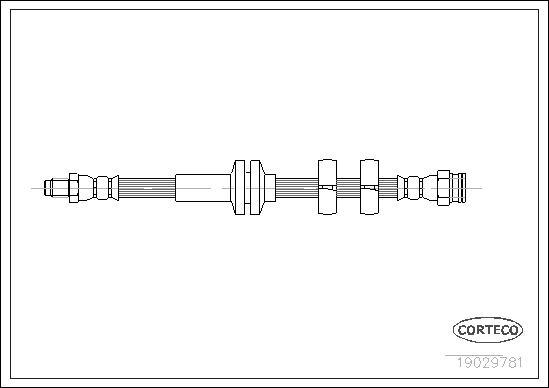 Corteco 19029781 - Тормозной шланг autospares.lv