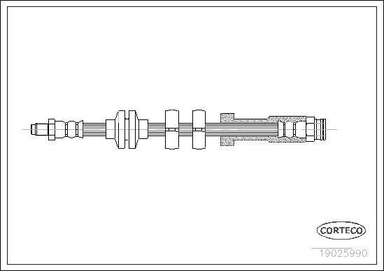 Corteco 19025990 - Тормозной шланг autospares.lv