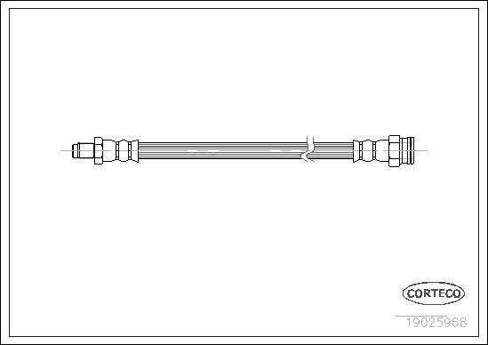 Corteco 19025968 - Тормозной шланг autospares.lv