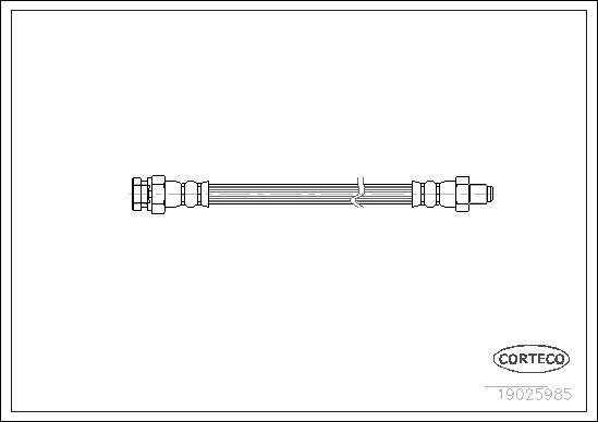 Corteco 19025985 - Тормозной шланг autospares.lv