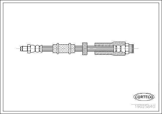 Corteco 19025840 - Тормозной шланг autospares.lv