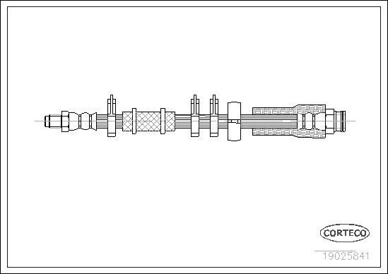 Corteco 19025841 - Тормозной шланг autospares.lv