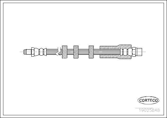 Corteco 19025848 - Тормозной шланг autospares.lv