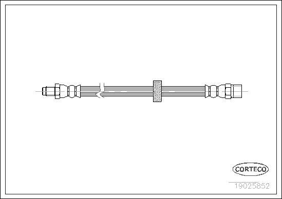 Corteco 19025852 - Тормозной шланг autospares.lv