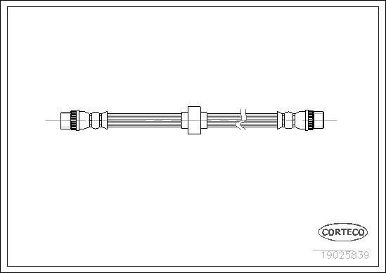 Corteco 19025839 - Тормозной шланг autospares.lv