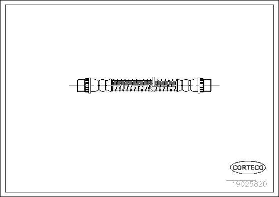 Corteco 19025820 - Тормозной шланг autospares.lv