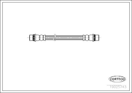 Corteco 19025743 - Тормозной шланг autospares.lv