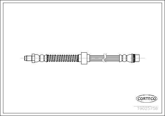 Corteco 19025756 - Тормозной шланг autospares.lv