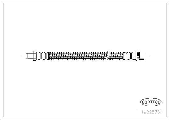 Corteco 19025761 - Тормозной шланг autospares.lv