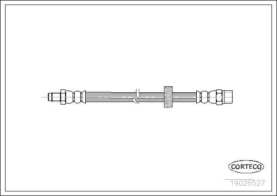 Corteco 19026527 - Тормозной шланг autospares.lv