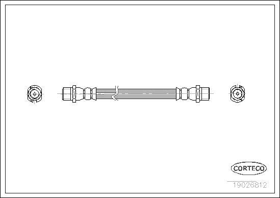 Corteco 19026812 - Тормозной шланг autospares.lv