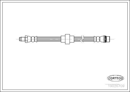 Corteco 19026709 - Тормозной шланг autospares.lv