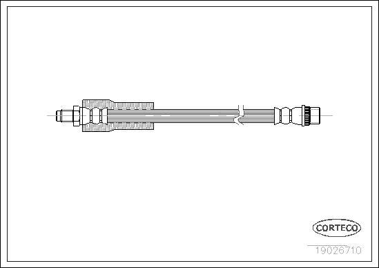 Corteco 19026710 - Тормозной шланг autospares.lv