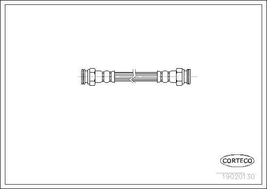 Corteco 19020130 - Тормозной шланг autospares.lv