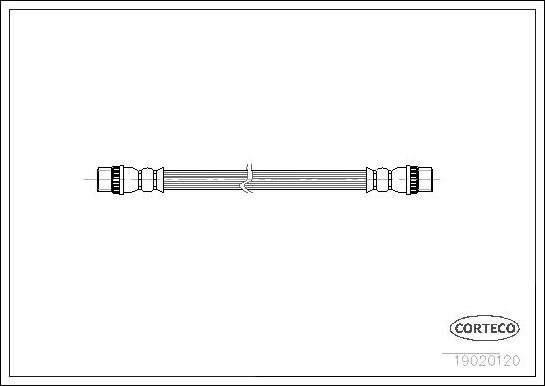 Corteco 19020120 - Тормозной шланг autospares.lv