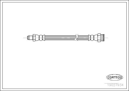 Corteco 19027934 - Тормозной шланг autospares.lv