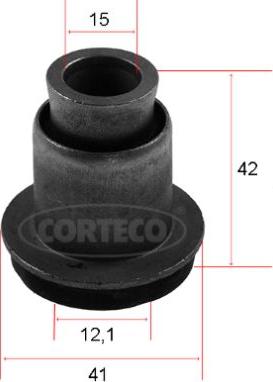 Corteco 80004766 - Сайлентблок, рычаг подвески колеса autospares.lv