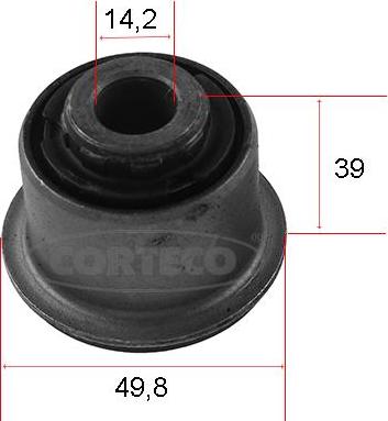 Corteco 80005179 - Сайлентблок, рычаг подвески колеса autospares.lv