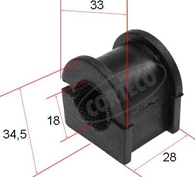 Corteco 80000450 - Втулка стабилизатора autospares.lv