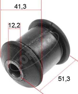 Corteco 80000468 - Сайлентблок, рычаг подвески колеса autospares.lv