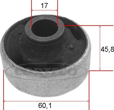 Corteco 80000259 - Сайлентблок, рычаг подвески колеса autospares.lv