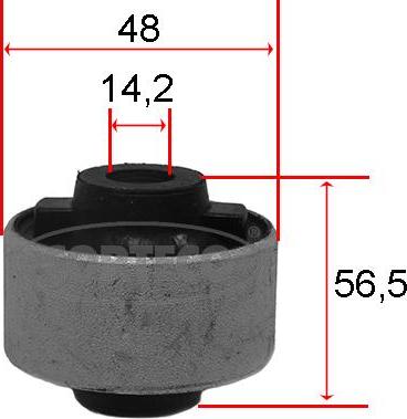 Corteco 80001540 - Сайлентблок, рычаг подвески колеса autospares.lv