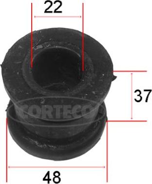 Corteco 80001169 - Втулка стабилизатора autospares.lv